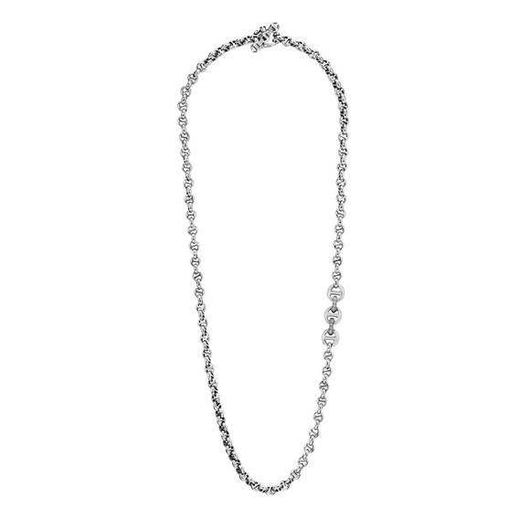 Hoorsenbuhs Link Necklace with Diamond Pendant - Picture 2 of 4